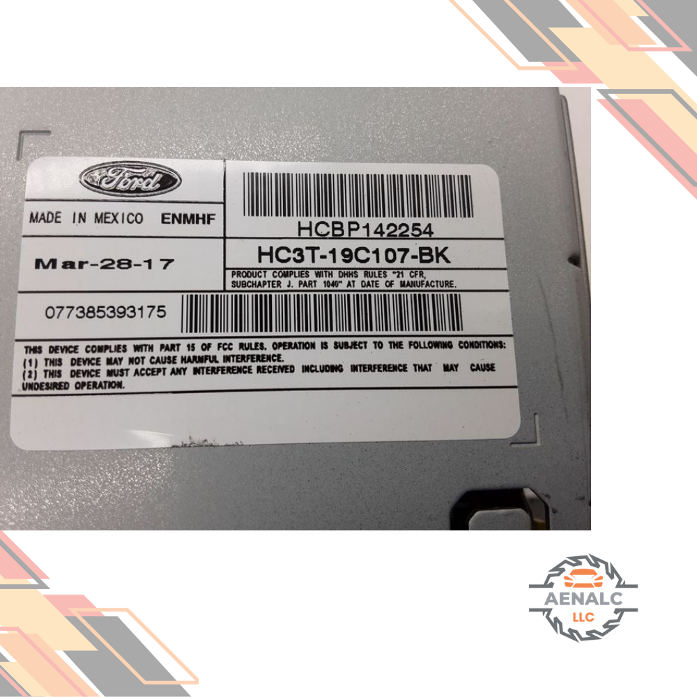 2017–2018 Ford F250 F350 Super Duty Radio Receiver ID HC3T-19C107-BB THRU -BK — view 3