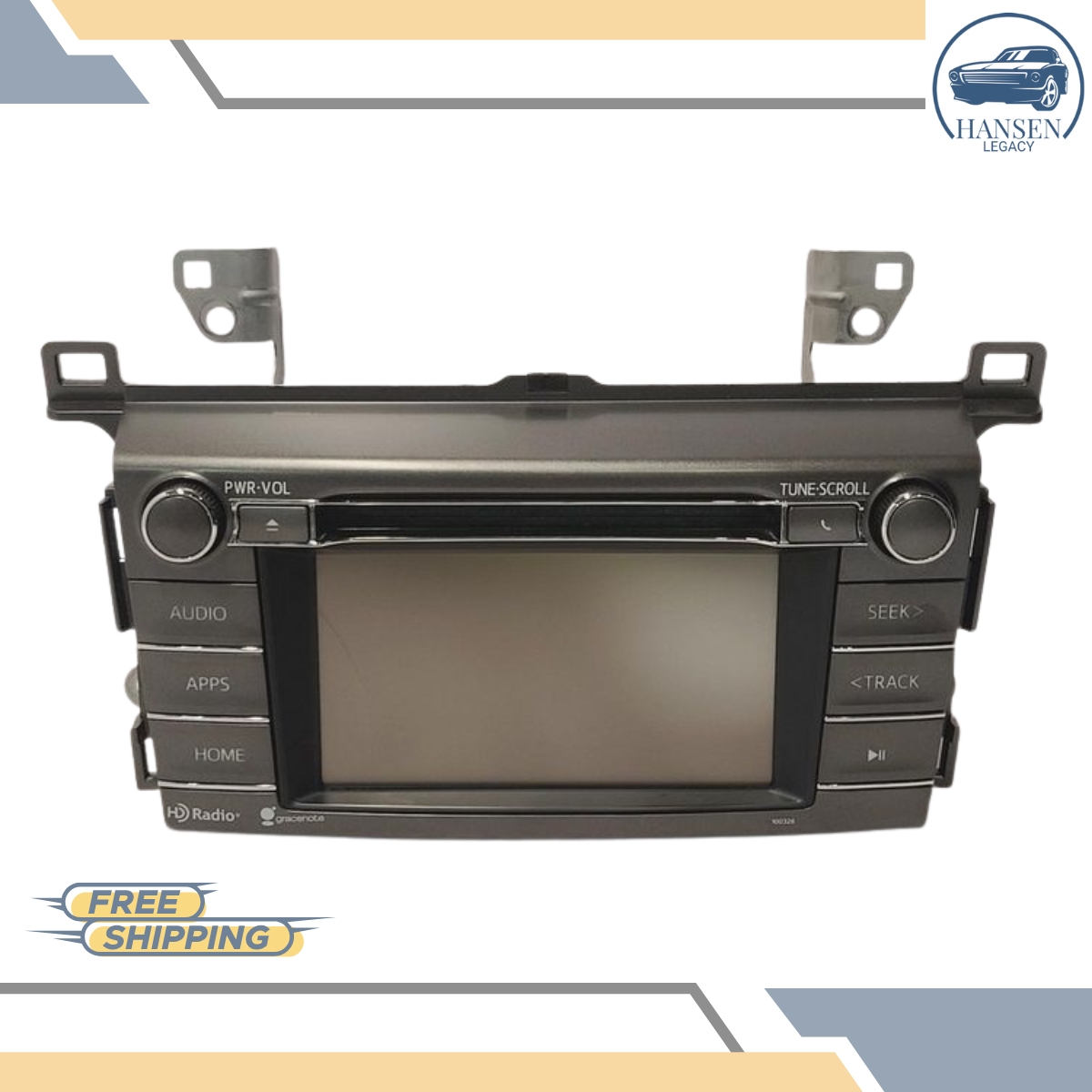 2014–2015 Toyota Rav4 Radio Receiver Display Face ID 100325 Tested — view 2
