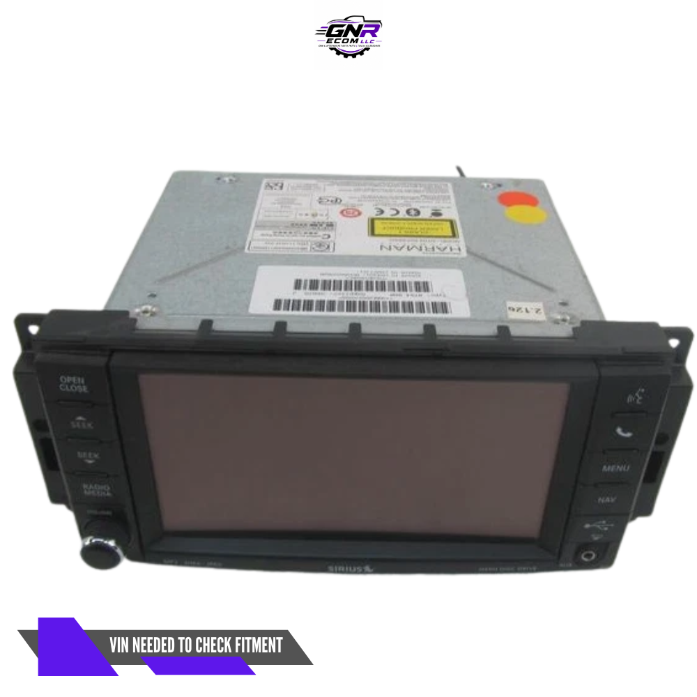 2013–2014 Dodge Challenger AM-FM-CD-DVD-H<wbr/>DD Navigation Uconnect Radio RHR OEM — view 1