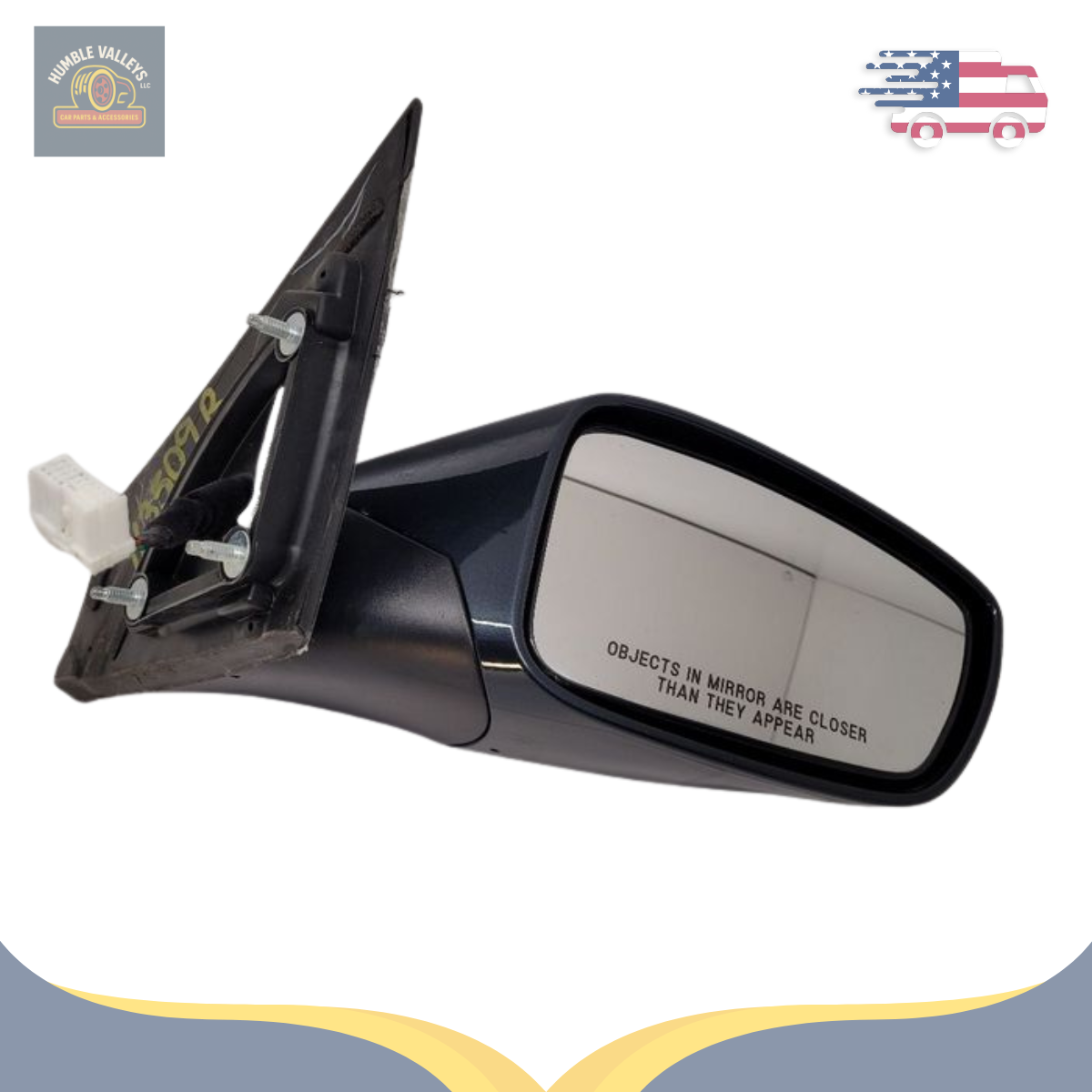 2011–2014 Hyundai Sonata Right Passenger Side View Door Mirror Assembly RH Blue — view 5