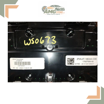 2019–2020 Ford F150 Radio Control Panel AC Heater Controls ID KL3T-18E243-CD<wbr/>C — view 3