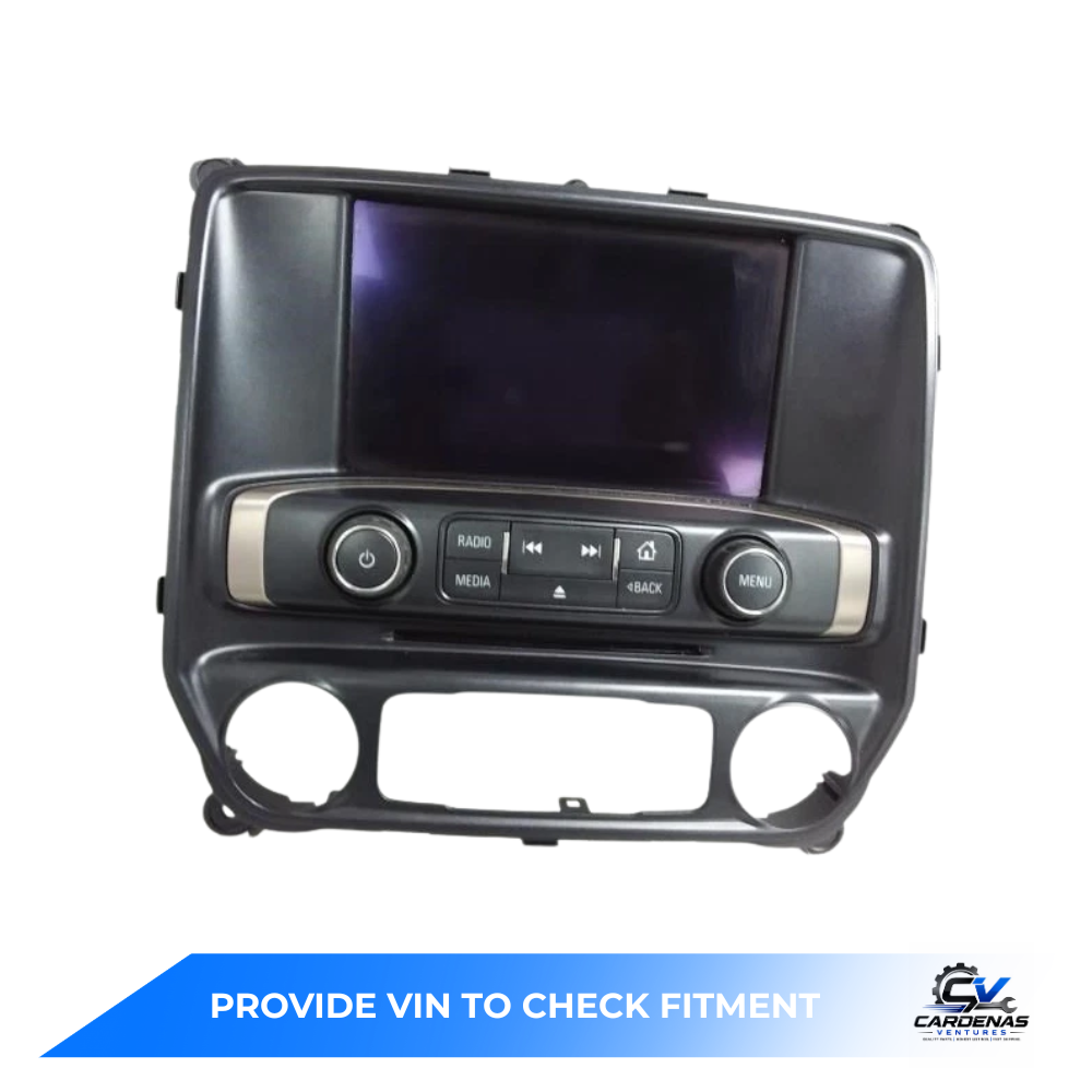 2014 Chevrolet Silverado 1500 2500 Audio Radio Control Panel with Screen 23176312 — view 1