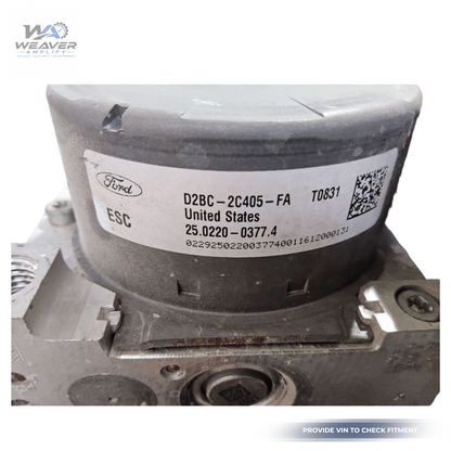 2014–2019 Ford Fiesta ABS Anti Lock Brake Actuator Pump OEM — view 4