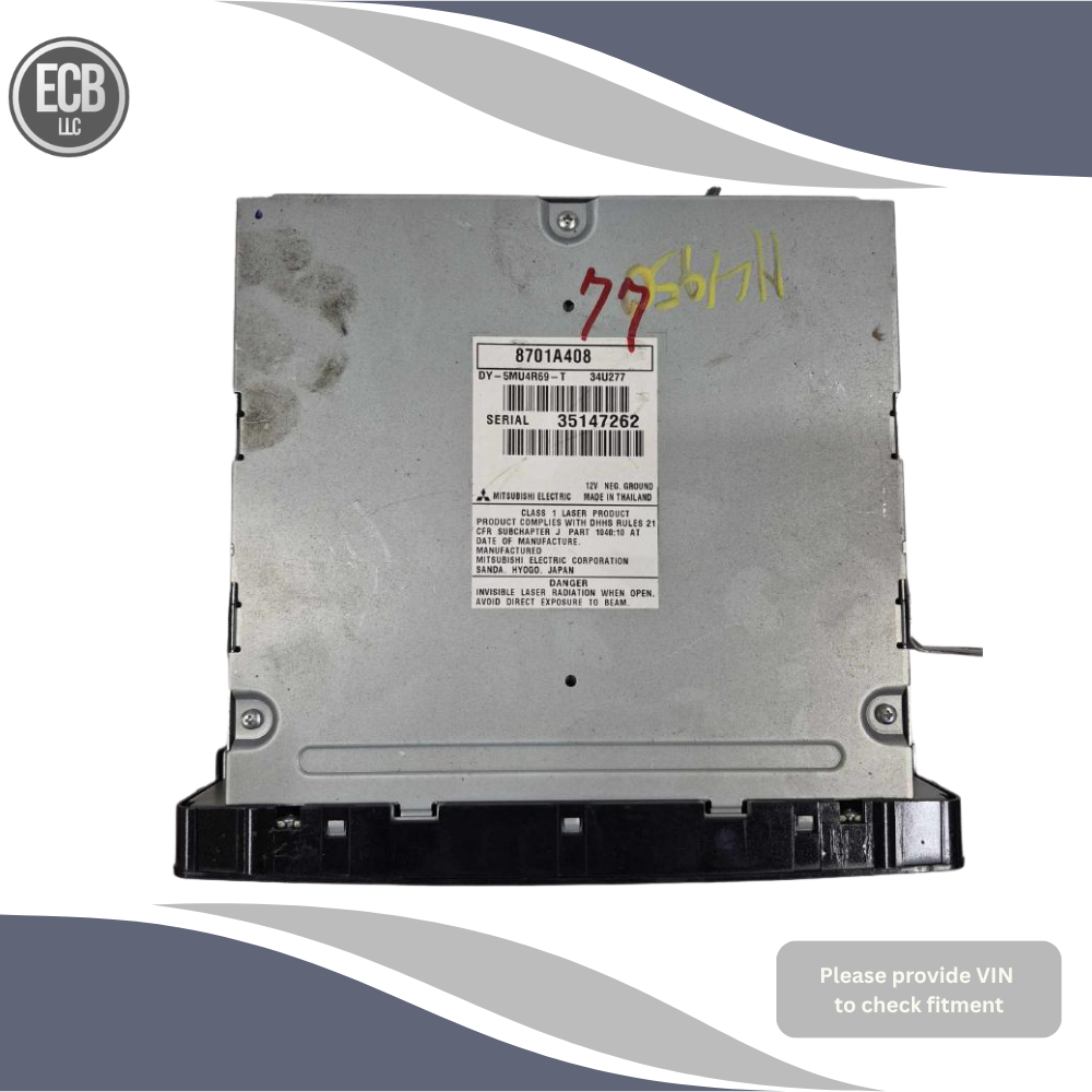 2014–2015 Mitsubishi Outlander AM FM Radio Receiver 6.10 Screen OEM — view 3