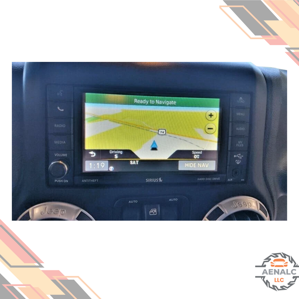 2011–2017 Jeep Wrangler Radio Display Receiver Navigation ID RHR 12 13 14 15 16 — view 2