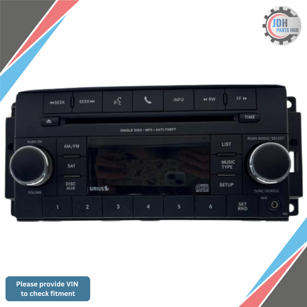 2012–2017 Jeep Patriot MP3 CD with Satellite Radio Receiver Face ID RES OEM — view 1