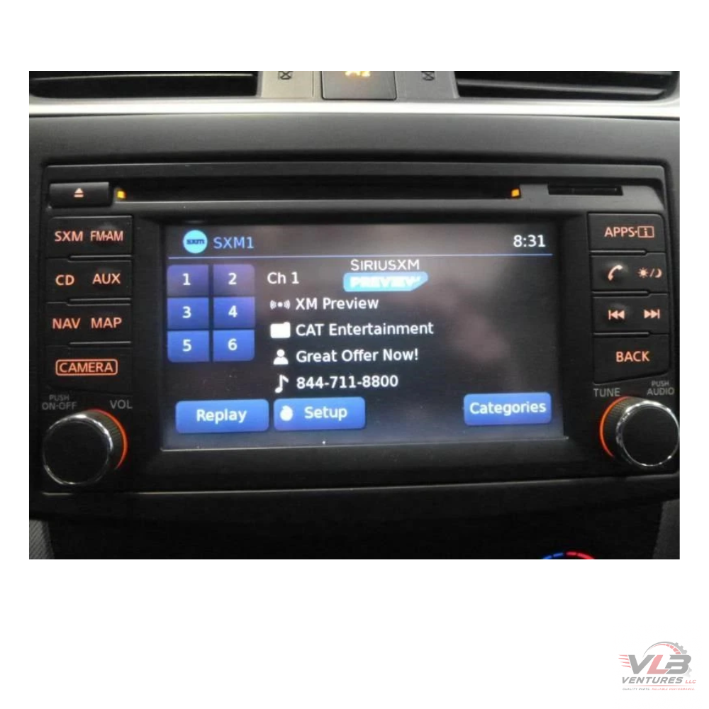 2015–2017 Nissan NV 200 1500 2500 3500 Radio Display Receiver NAV AM FM CD MP3 — view 2