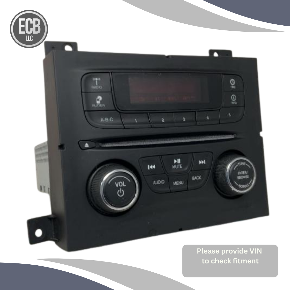 2015–2016 Dodge Dart Radio Receiver RAE without NAV without SAT OEM — view 4