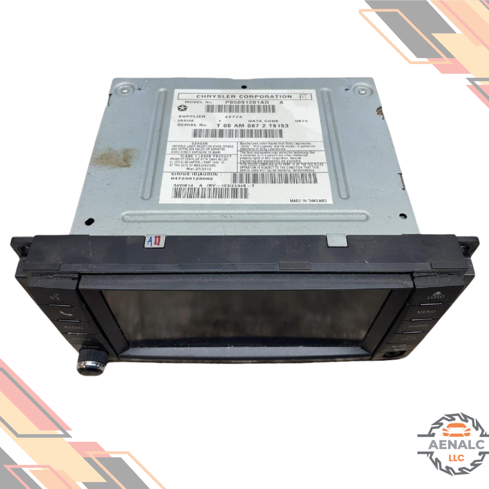 2012–2016 Chrysler Town & Country Multimedia SAT DVD Radio RBZ OEM — view 2