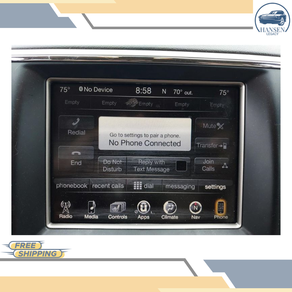 2014 Jeep Grand Cherokee Radio Information Display Navigation 8.4 Inch OEM — view 2