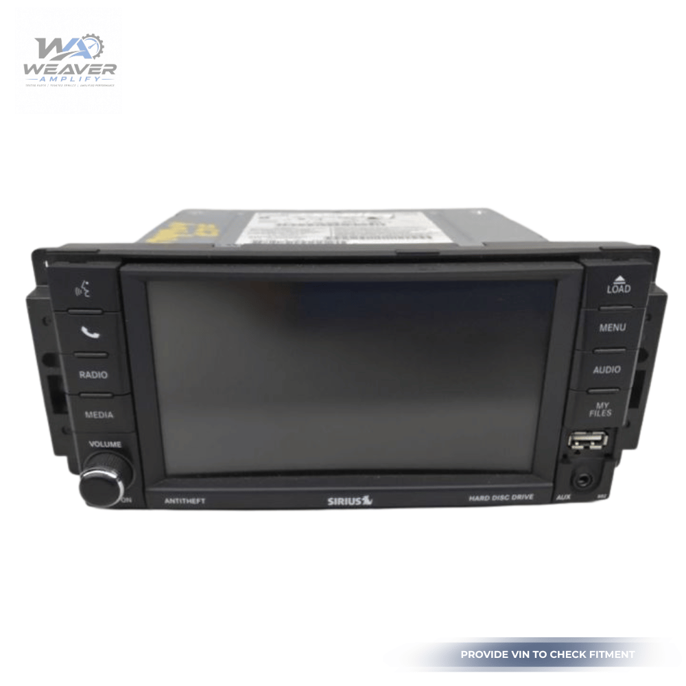 2011–2014 Chrysler 200 Radio Display Receiver AM FM CD DVD SAT Face ID RBZ OEM — view 1