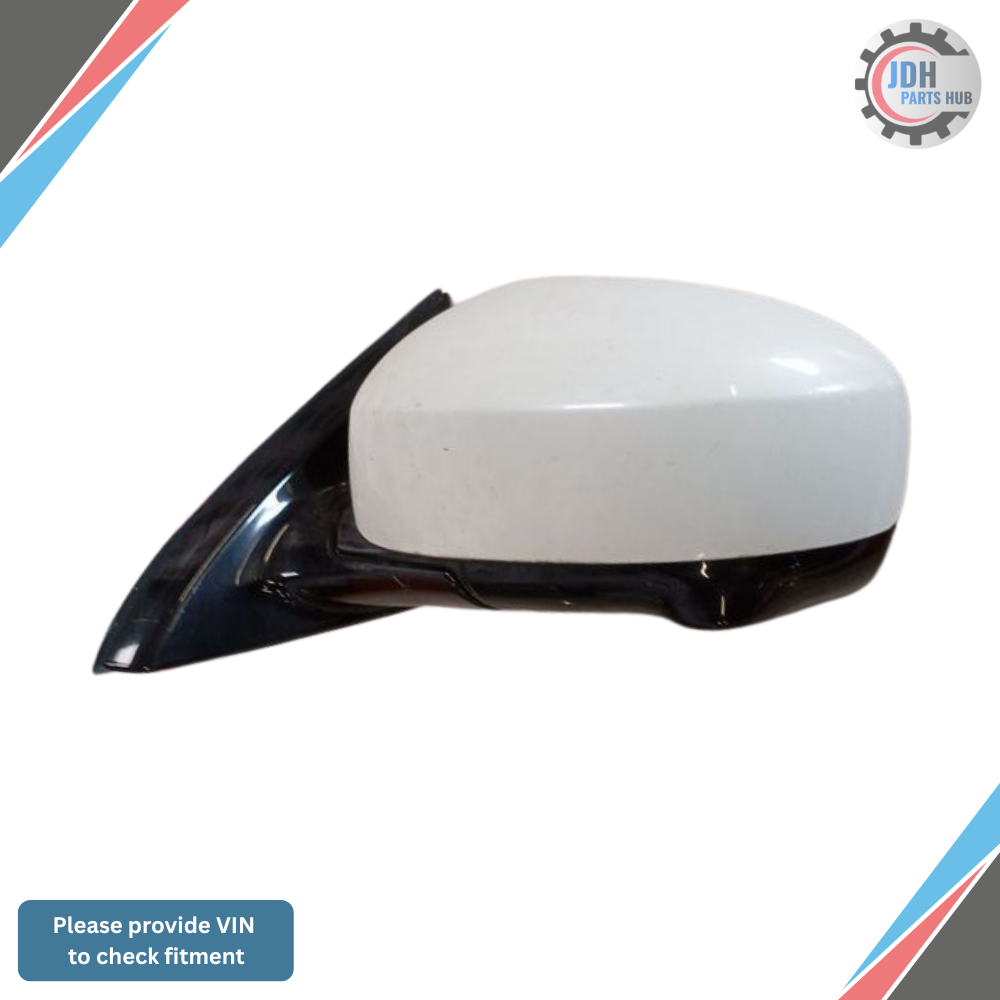 2017–2020 Infiniti QX60 Left Driver Side Door Mirror Assembly White Power Heated — view 2