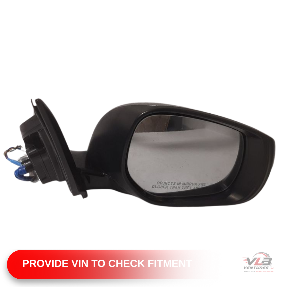 2014–2021 Infiniti Q50 Right Passenger Side Door Mirror Heated Gray — view 3