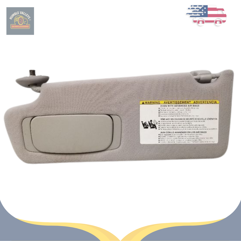 2009–2013 Toyota Tundra Gray Cloth Driver LH Sun Visor Shade OEM — view 3