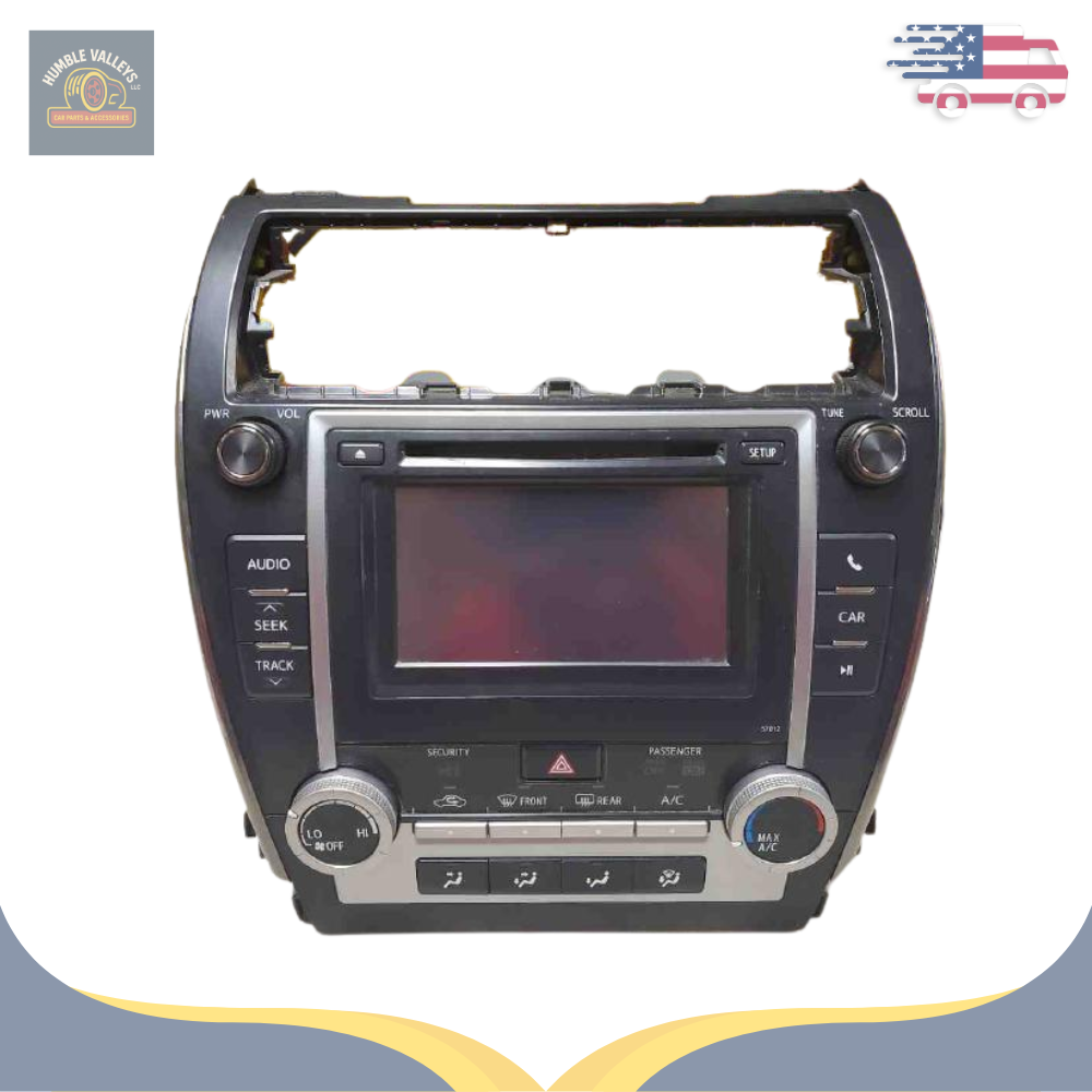 2012–2013 Toyota Camry Radio Display Receiver AM FM CD 57012 OEM 86140 06010 — view 1