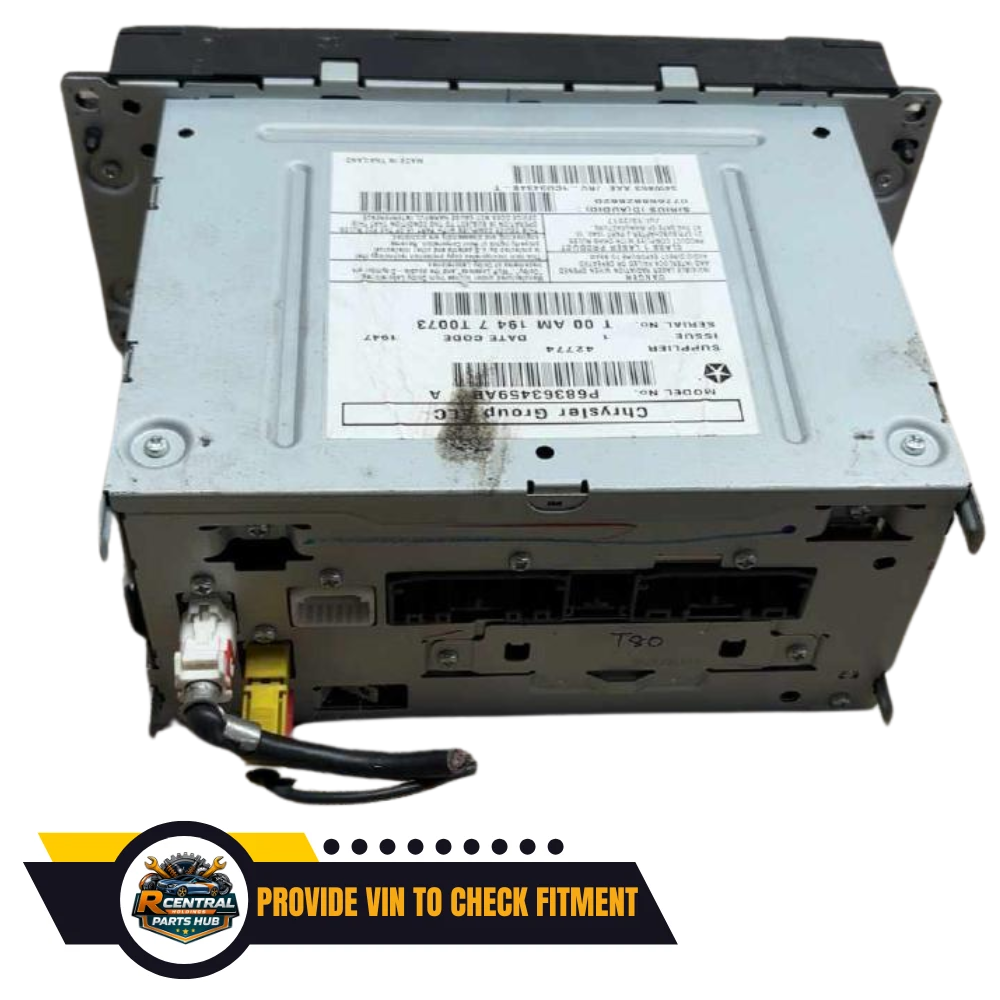 2012–2020 Dodge Caravan AM FM Radio Receiver With Display Screen OEM — view 2