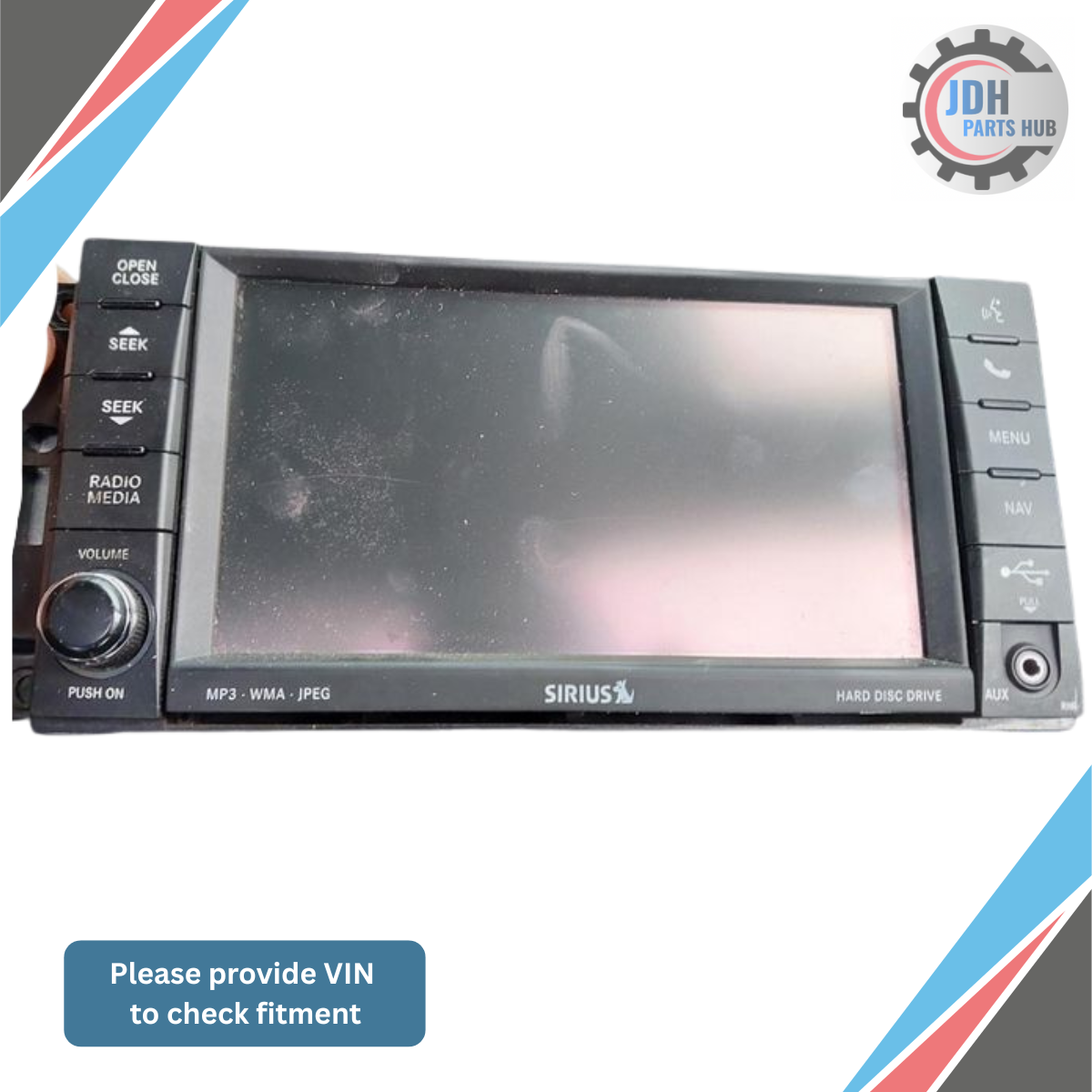 2012 Dodge Challenger Uconnect AM-FM CD/DVD Navigation Radio RHR OEM — view 1
