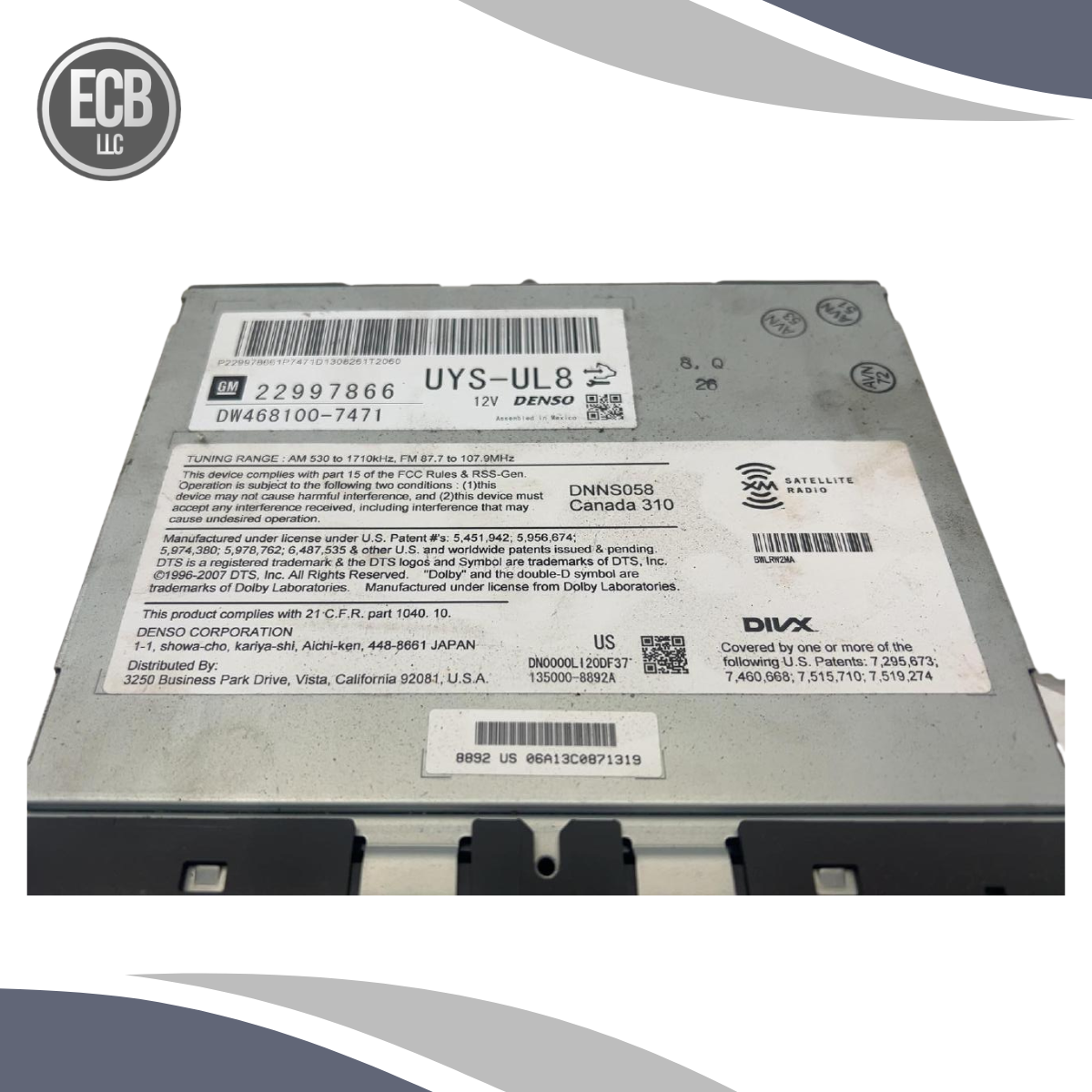 2012–2014 GMC Yukon XL 1500 Navigation Radio CD Player OEM — view 4