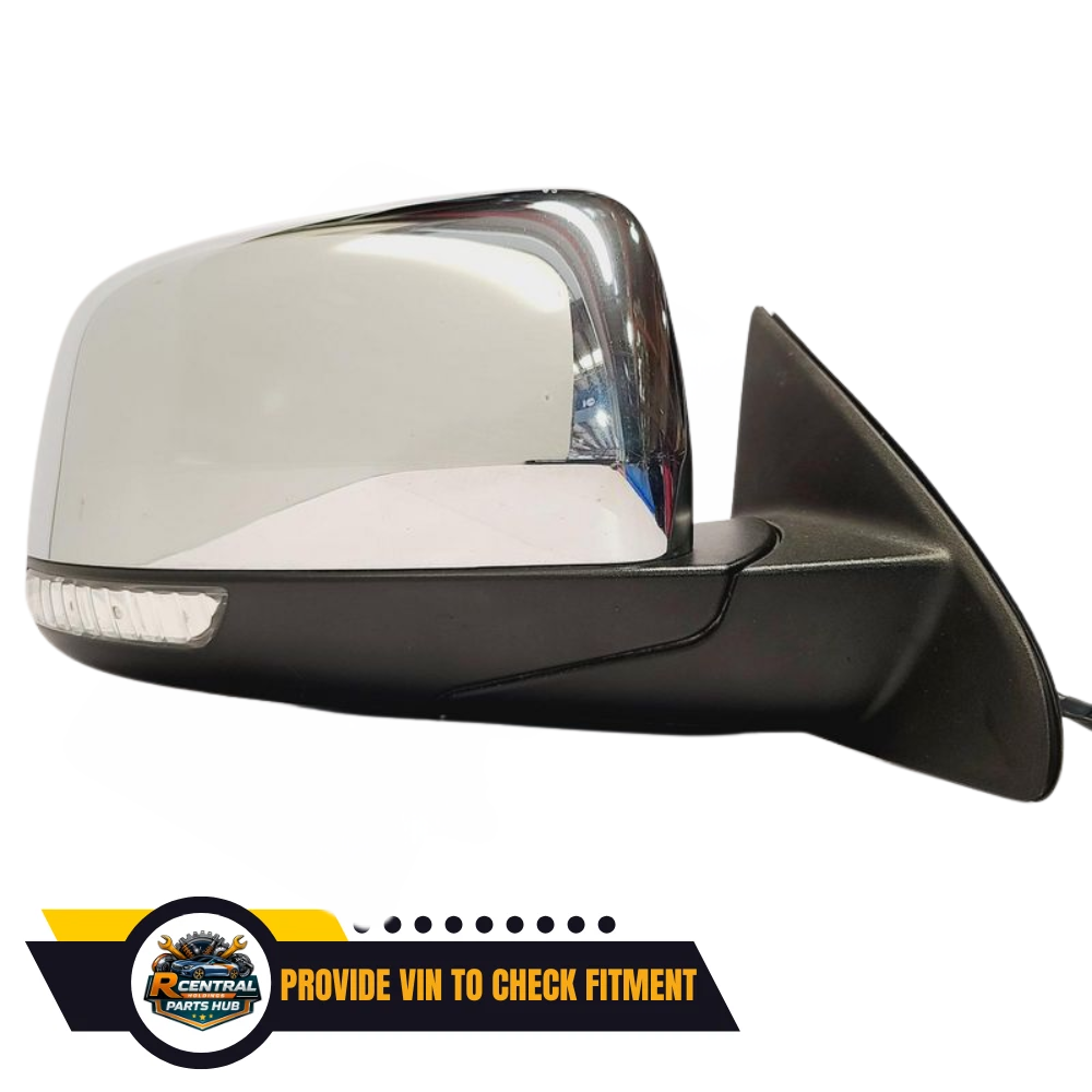 2011–2018 Jeep Grand Cherokee Right Passenger Side View Power Door Mirror Chrome — view 3