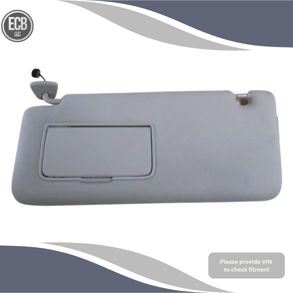 2017–2021 Nissan Armada Left Driver Side Interior Sun Visor Gray OEM — view 1