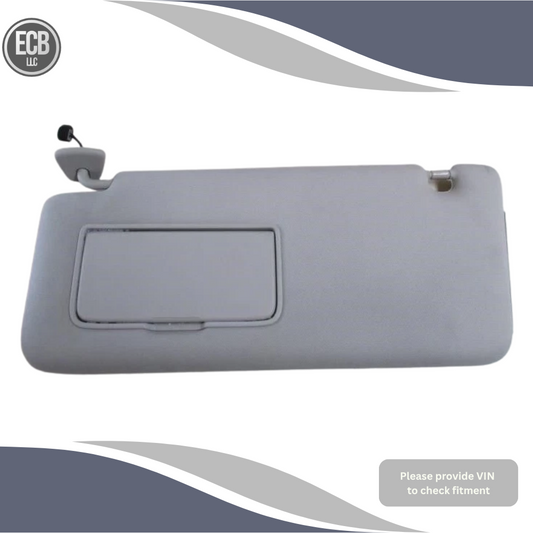 2017–2021 Nissan Armada Left Driver Side Interior Sun Visor Gray OEM — view 1