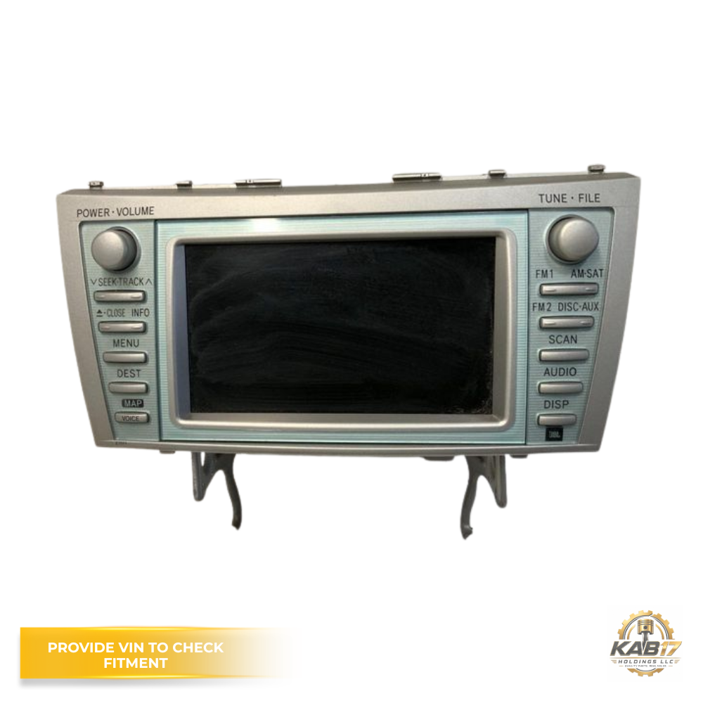 2007–2009 Toyota Camry Hybrid Radio Navigation Sat MP3/CD/DVD Player OEM E7011 — view 1