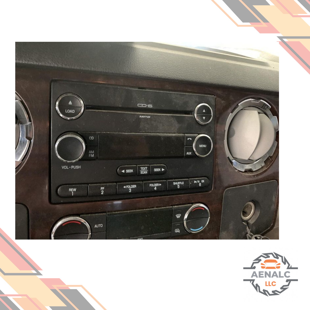 2009–2010 Ford F350 Super Duty AC Heater Temperature Control Elec, Dual Zone ATC — view 1