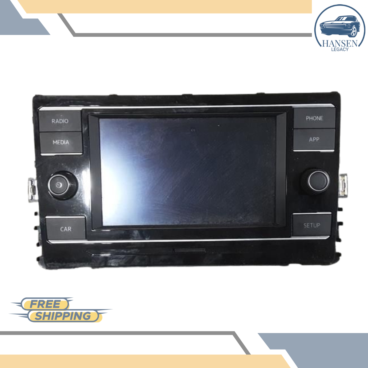 2019 Volkswagen Jetta Radio Receiver 6.5" Dash Display ID 17A035868 Tested — view 2