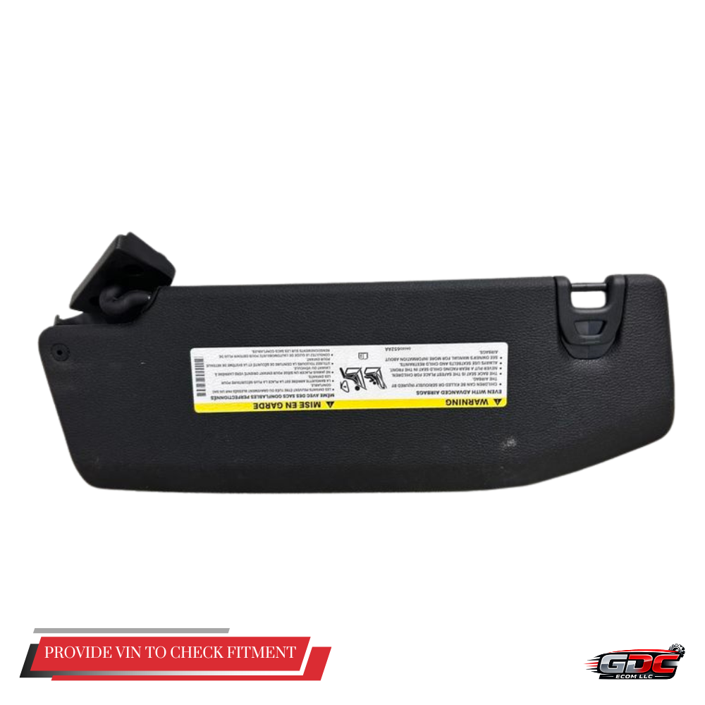 2025 Jeep Wrangler RH Passenger Sunvisor with Mirror & Light Black OEM — view 3