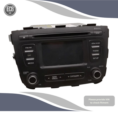 2014–2015 KIA Sorento Radio AM FM CD Player Receiver with Telematics UVO OEM — view 1