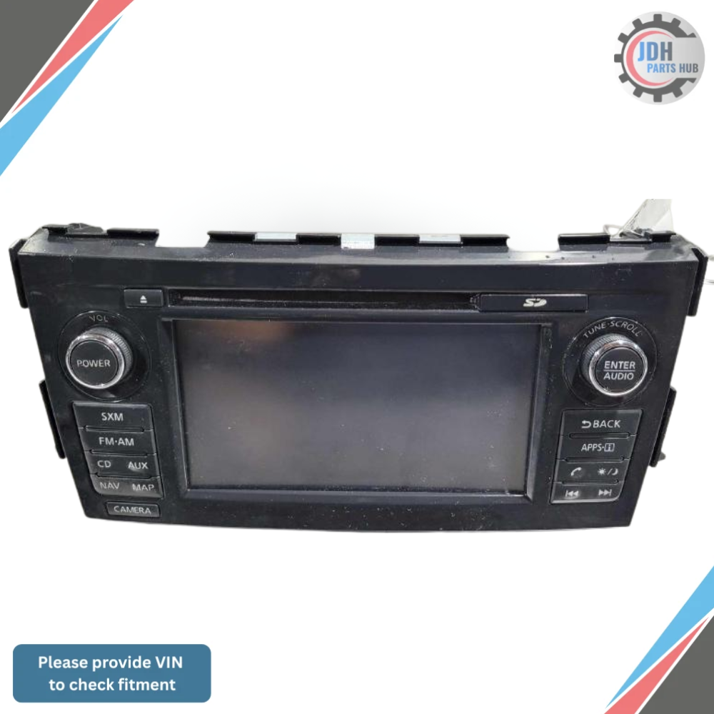 2015 Nissan Altima AM-FM-CD Satellite Navigation Radio Receiver OEM — view 1