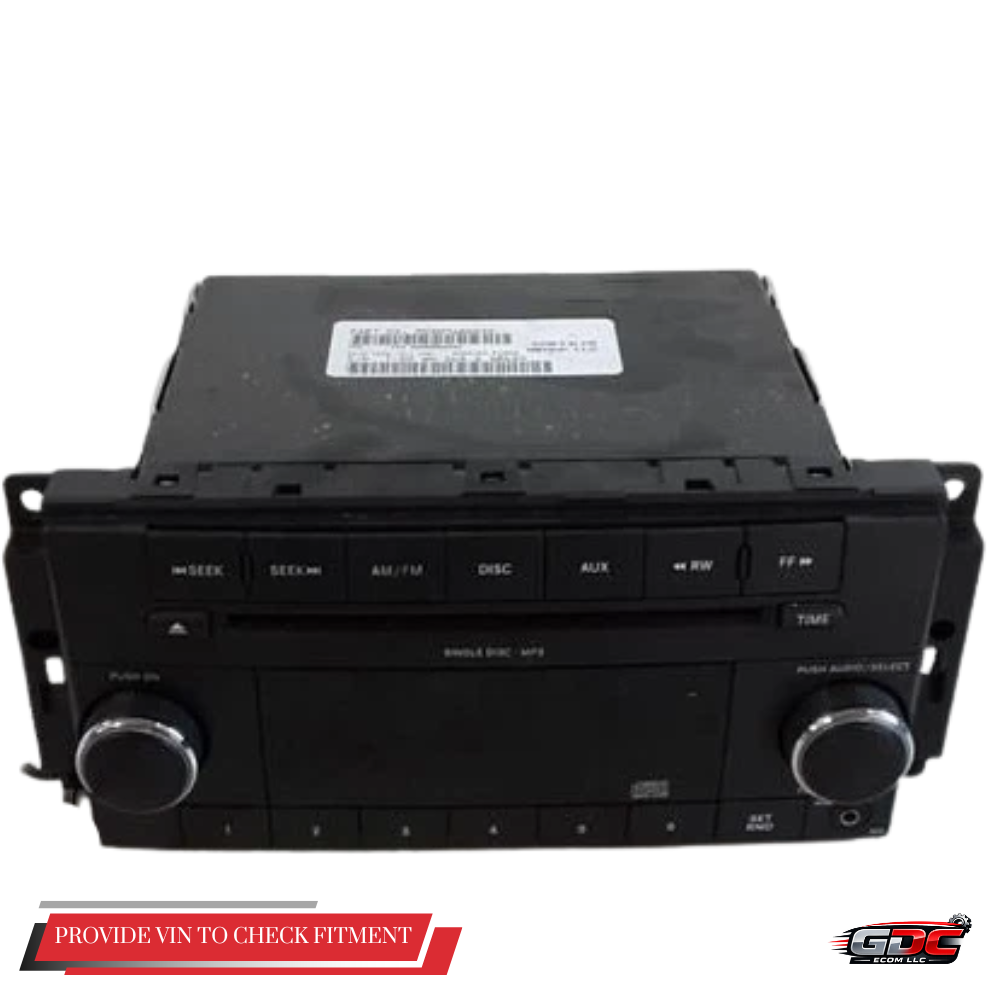 2011–2012 Dodge Caliber AM FM CD MP3 Radio Receiver RES OEM — view 1
