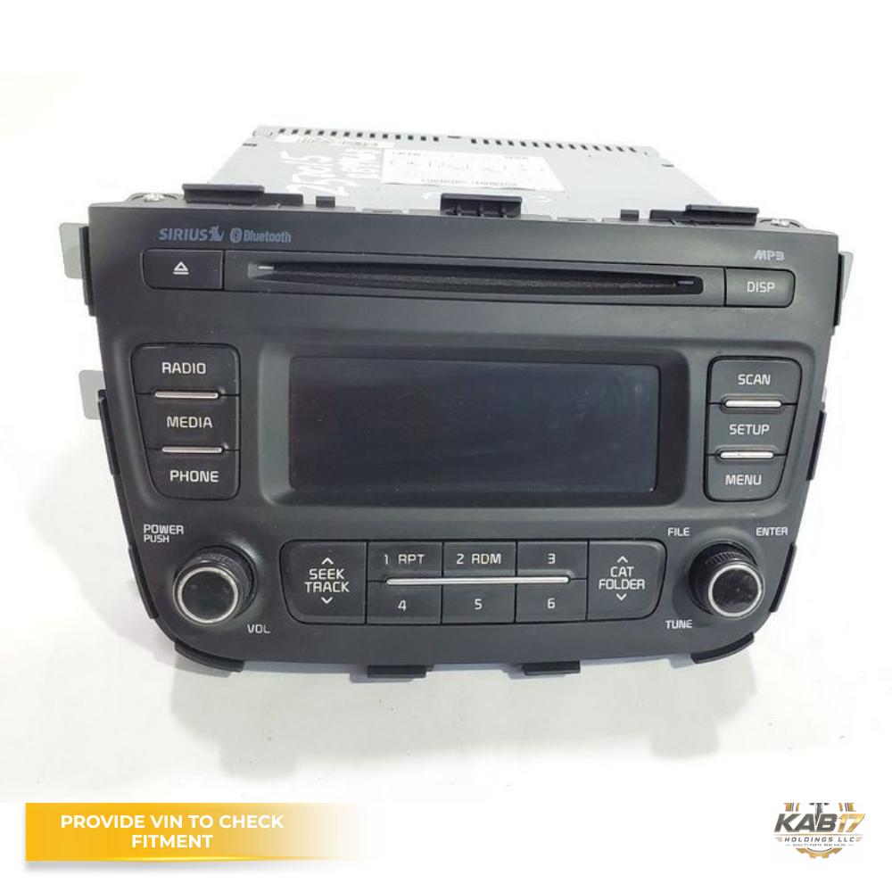 2014–2015 Kia Sorento Sirius Radio MP3 Audio Media CD Player Receiver OEM — view 1