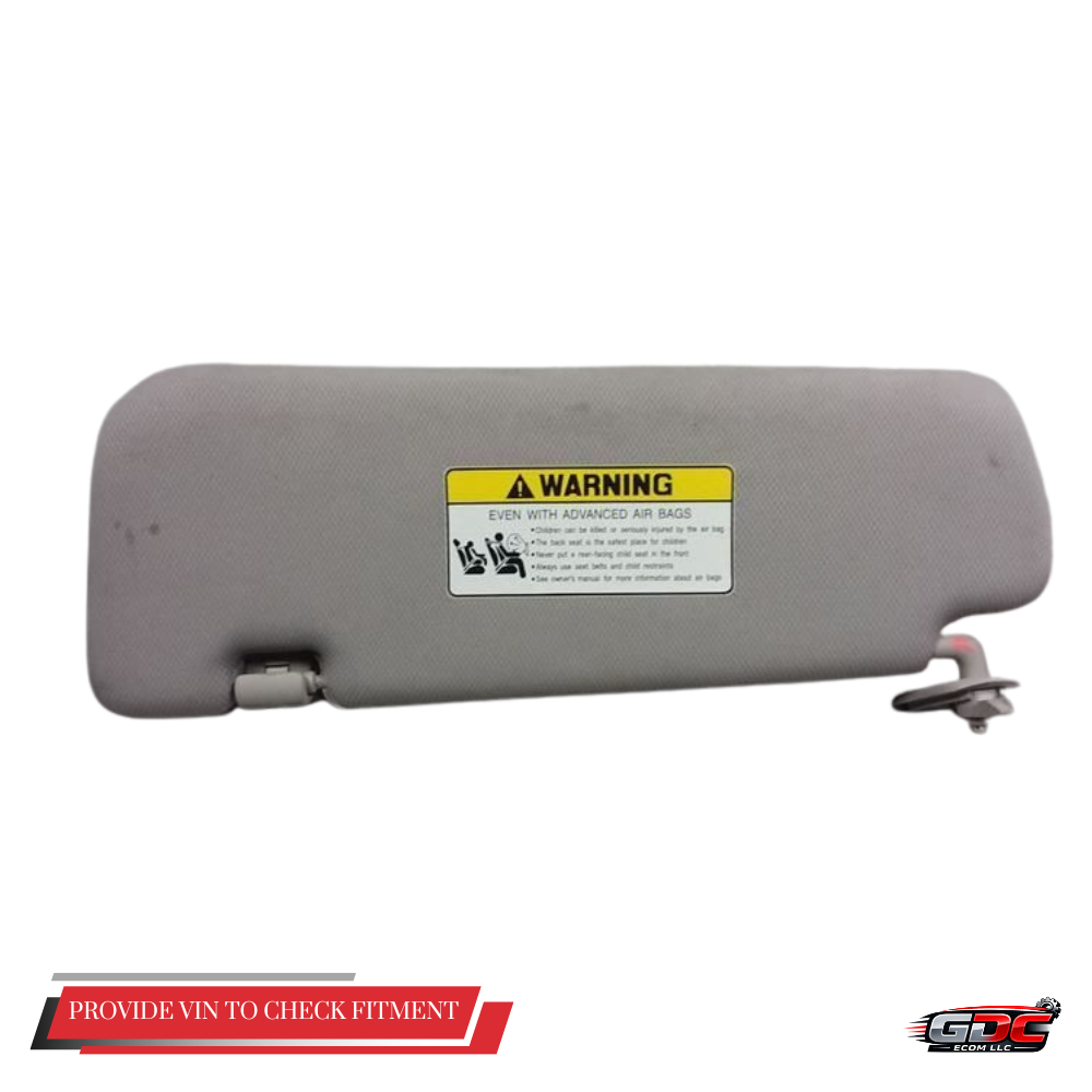 2009–2016 Hyundai Genesis RH Passenger Sunvisor Sun Visor with Mirror Extender OEM — view 2