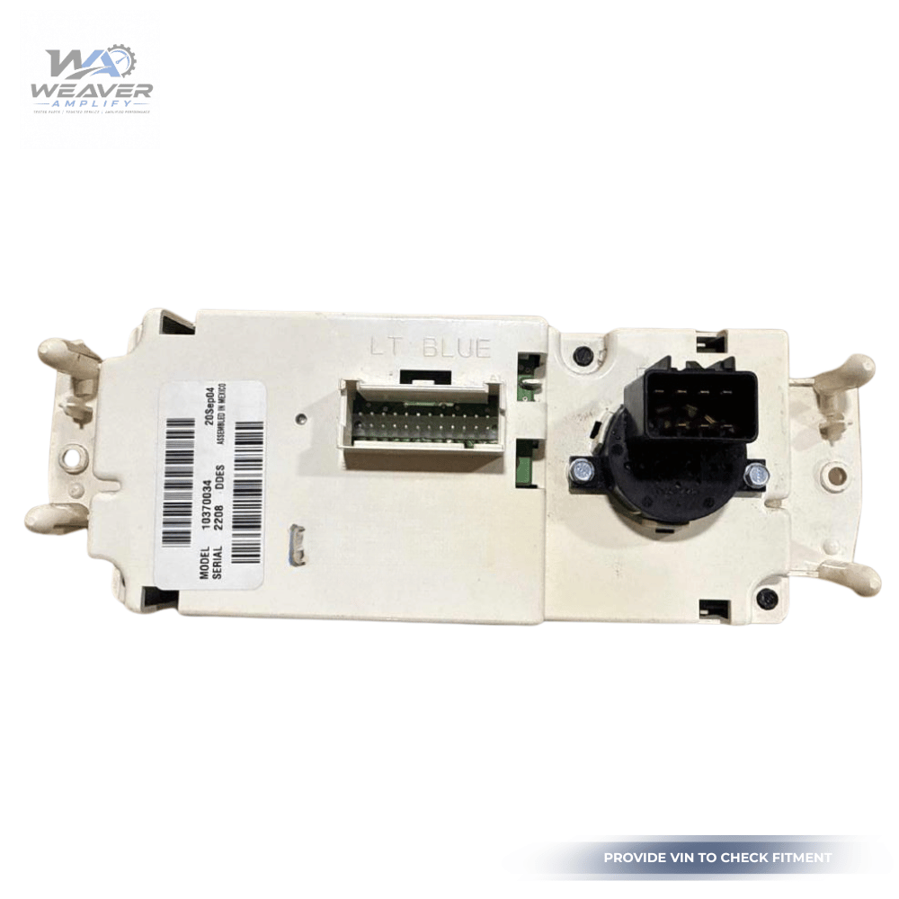 2005–2006 Chevrolet Avalanche Manual Climate Heater AC Control OEM — view 2