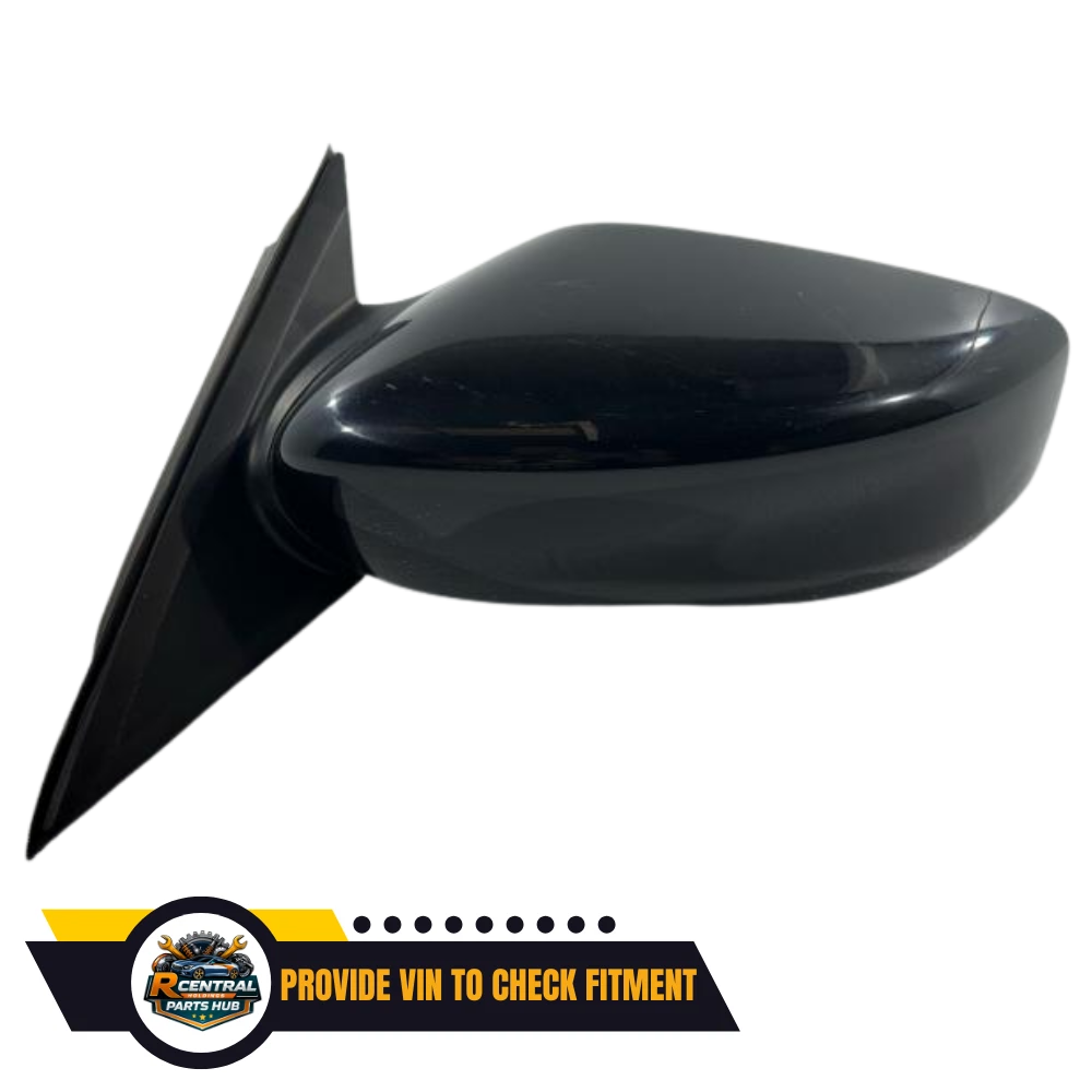 2007–2012 Nissan Altima Sedan Left Driver Side View Door Mirror black OEM — view 2