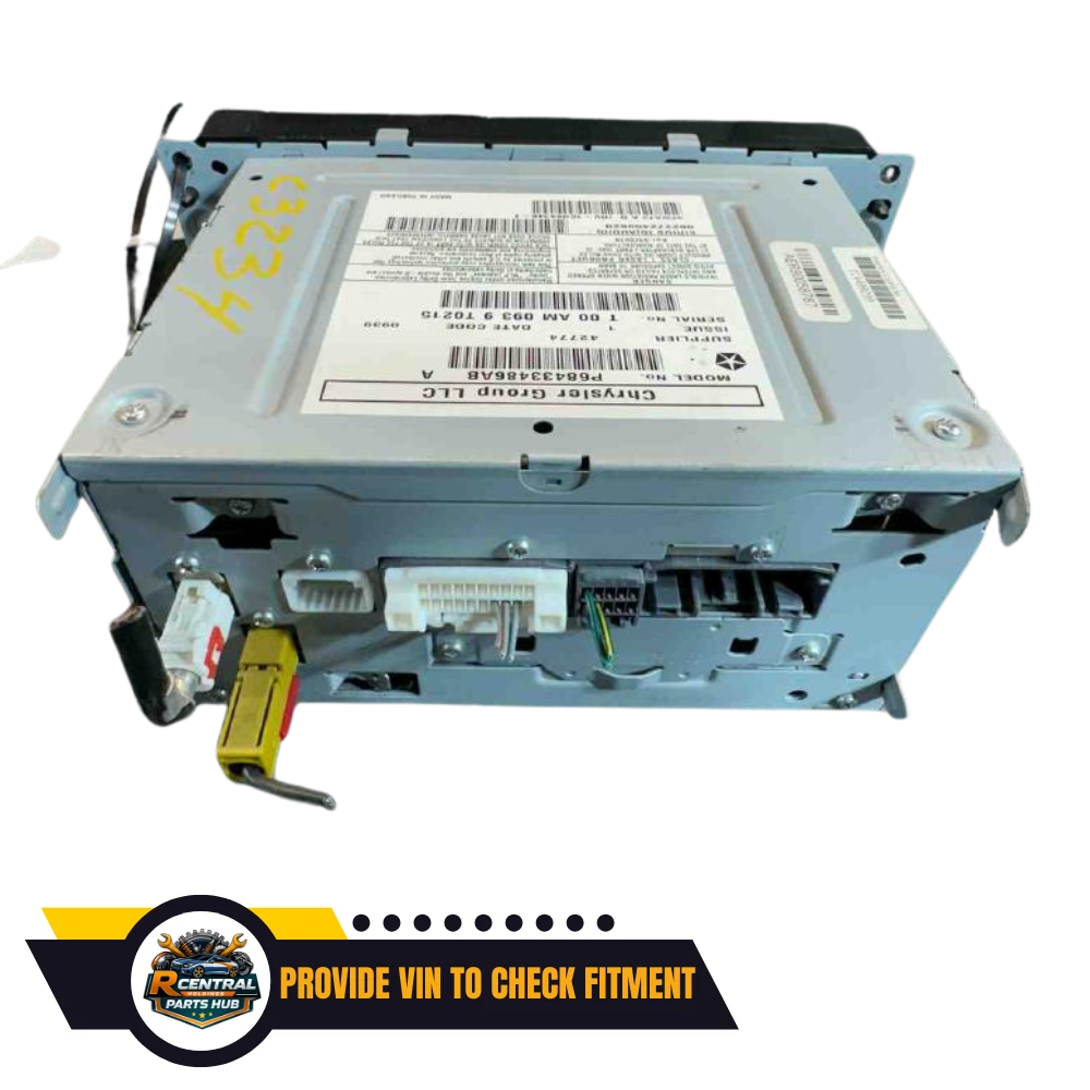 2012–2019 Dodge Caravan Radio MULTIMEDIA SATELLITE AM FM CD RBZ OEM — view 2