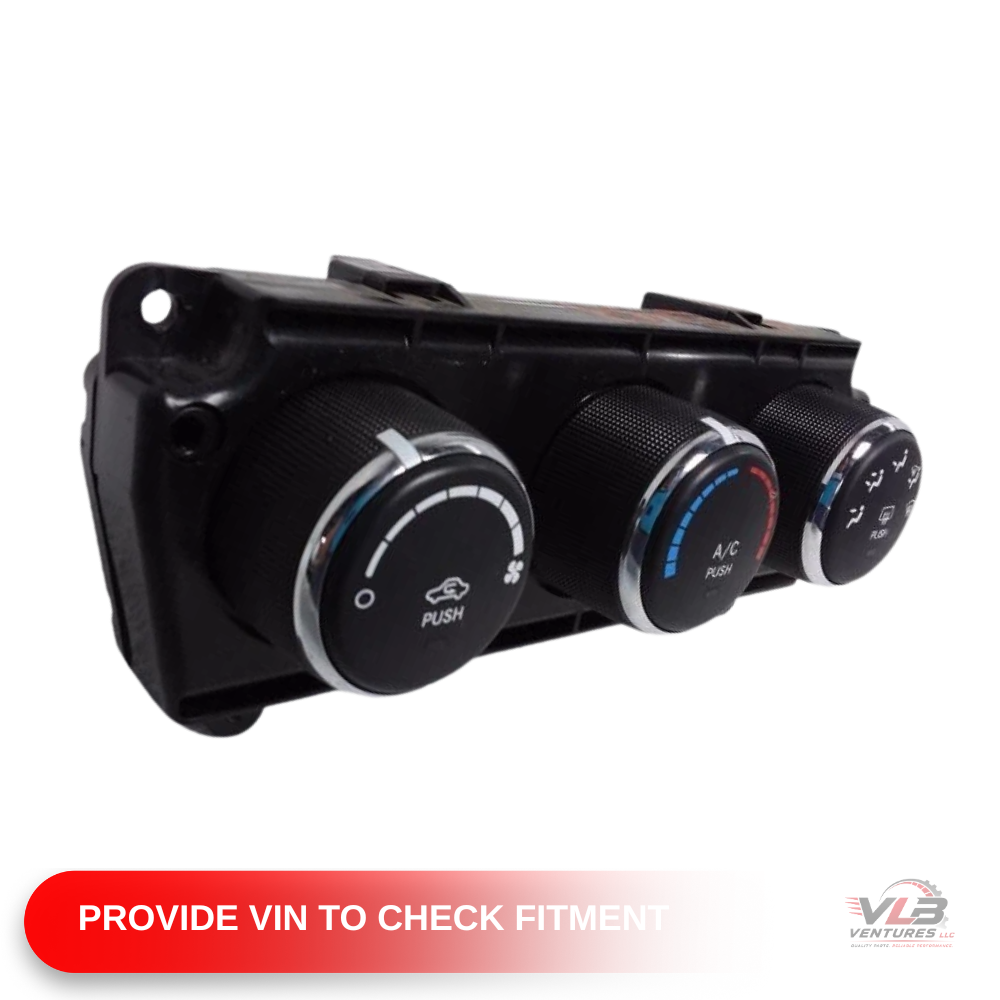 2011–2013 Jeep Wrangler Manual AC Heater Temperature Control — view 2