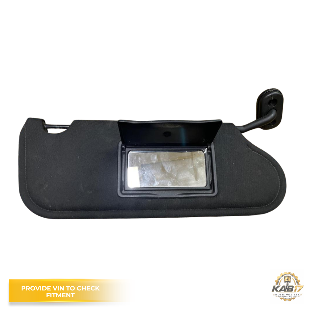 2011–2014 Chrysler 200 RH Passenger Sunvisor Sun Visor with Mirror Black OEM — view 2
