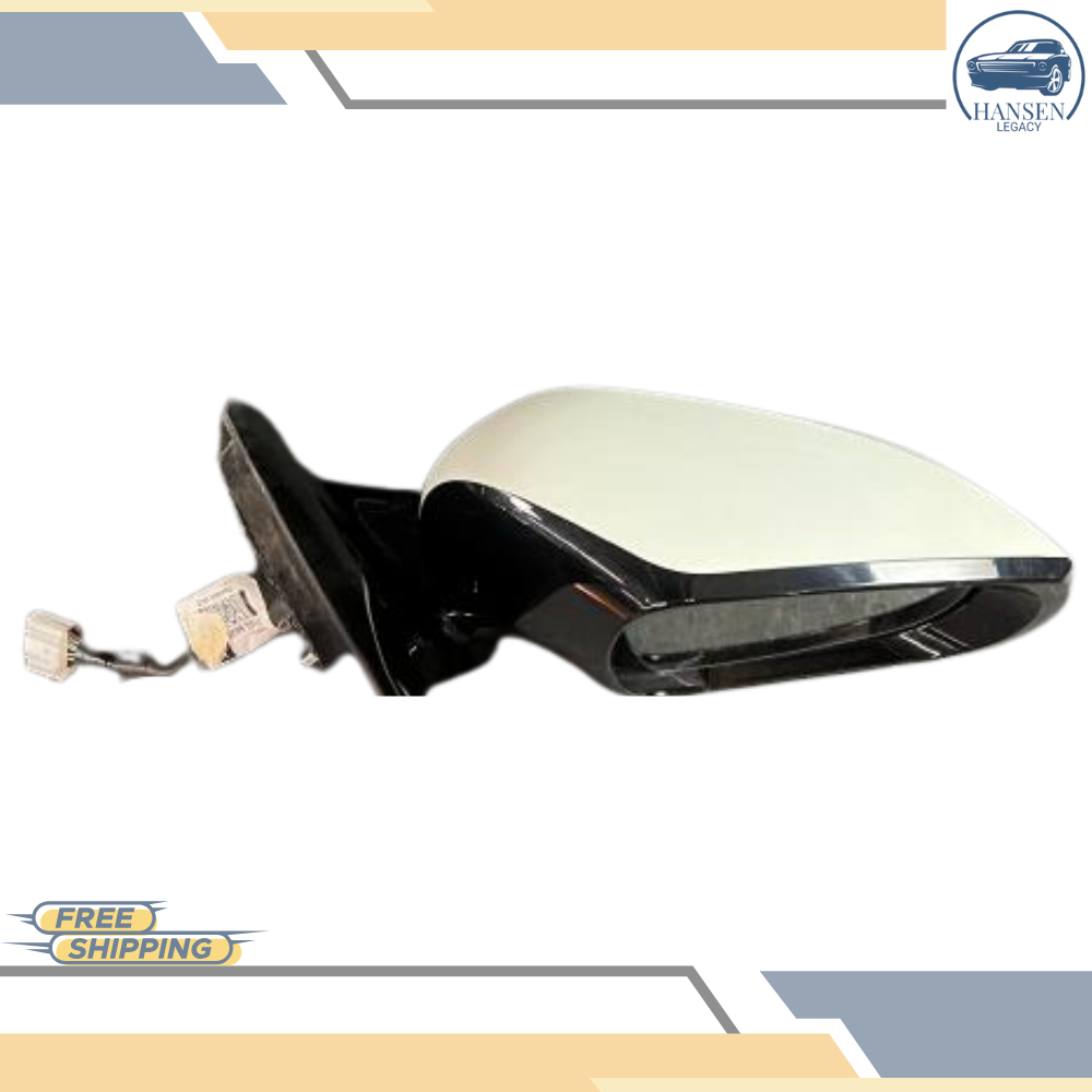 2017–2020 Infiniti QX60 Right Passenger Side Door Mirror Assembly White OEM — view 3