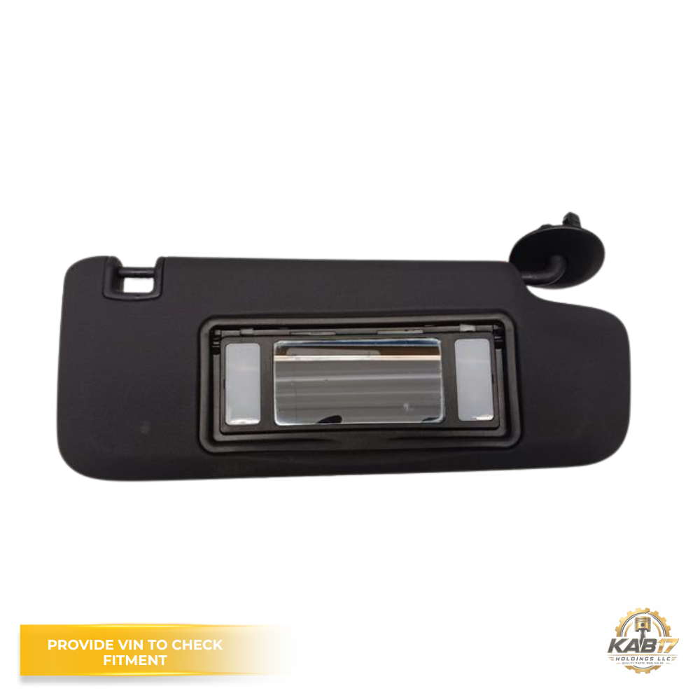 2017–2019 Chevrolet Cruze RH Passenger Sunvisor with Mirror & Light Black OEM — view 1