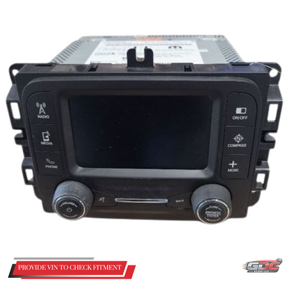 2015–2017 Jeep Renegade AM FM Radio Receiver With Display Screen OEM — view 1