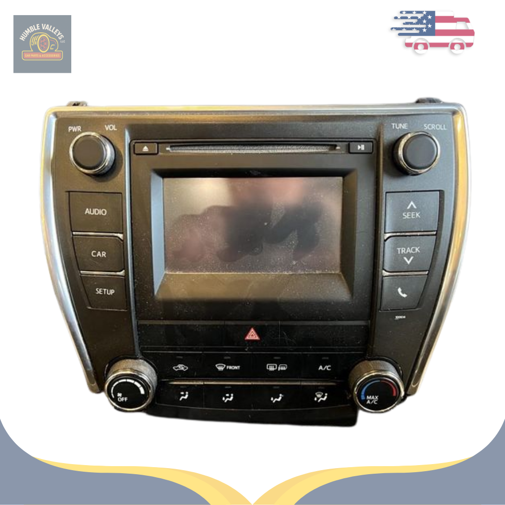 2016–2017 Toyota Camry AM FM CD Radio Player Display Screen OEM — view 1