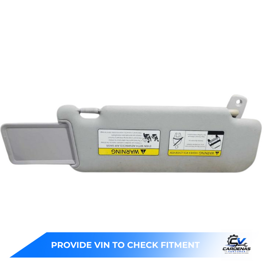 2011–2016 Kia Sportage LH Drive Sunvisor Sun Visor with Mirror & Extender OEM — view 1