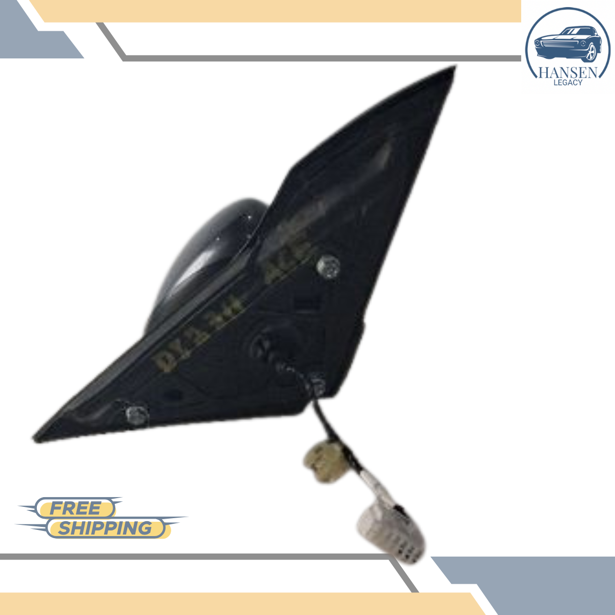 2013–2017 Honda Accord Sedan Left Driver Side View Door Power Mirror Gray LH — view 4