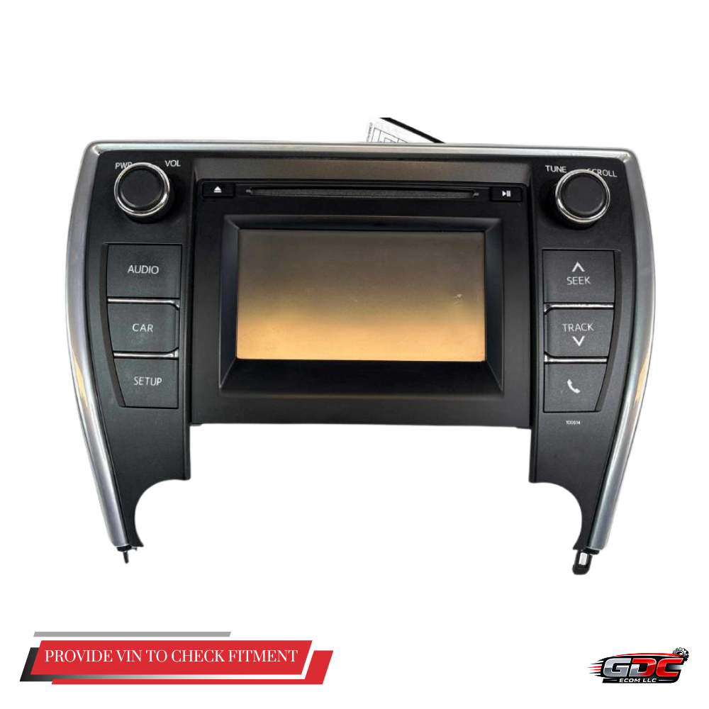 2016–2017 Toyota Camry CD Player Radio with Dash Display Screen OEM 100614 — view 1