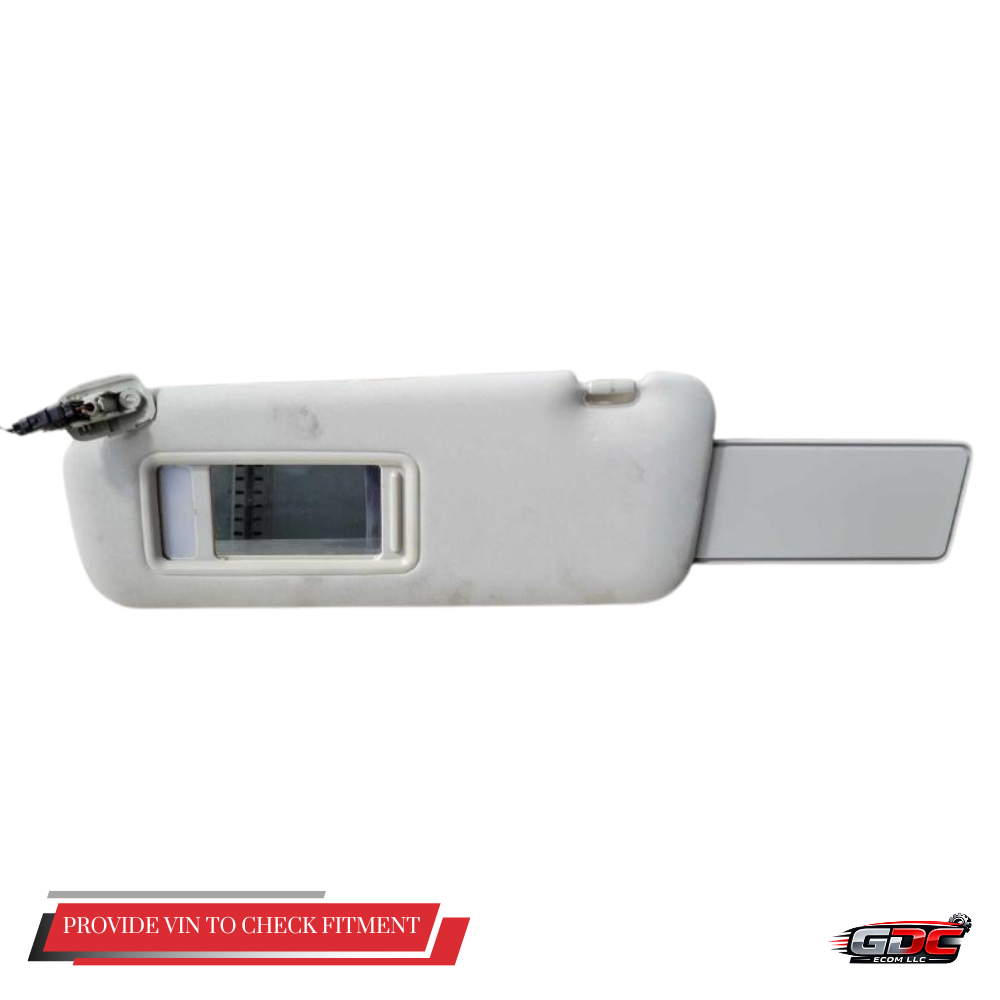 2010–2014 Mazda CX-9 LH Driver Sun Visor With Illuminated Gray OEM — view 1
