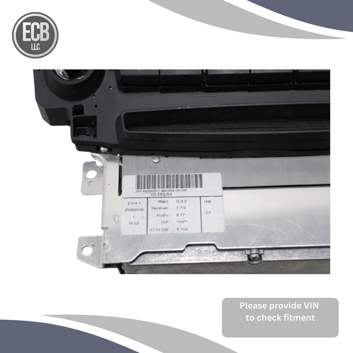 2008–2009 BMW E60 Radio Navigation DVD ROM OEM 1 CD CCC Head Unit — view 4