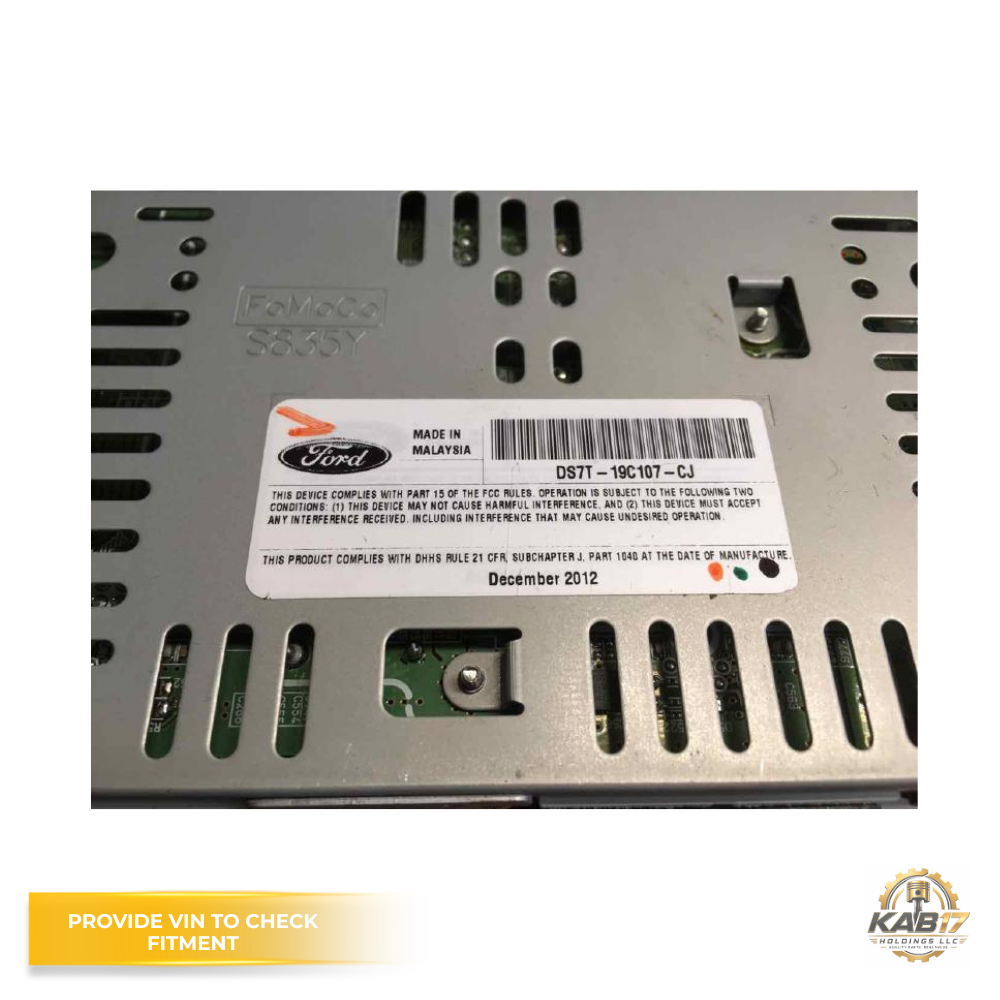 2013–2015 Ford Fusion AM FM CD MP3 Radio Receiver OEM DS7T-19C107-CJ — view 3