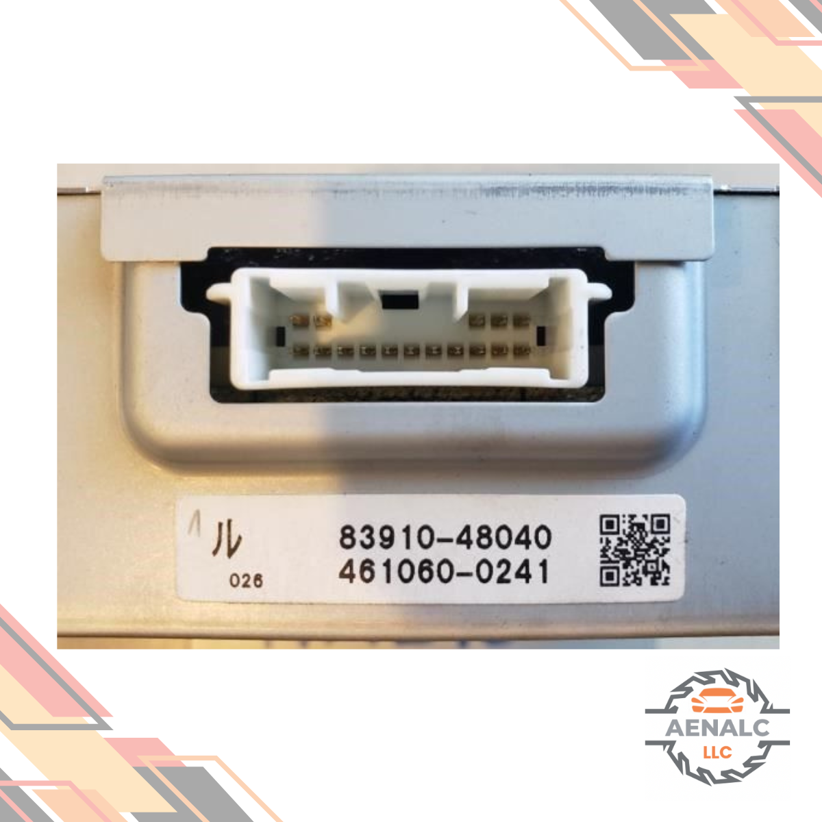 2009–2010 TOYOTA Highlander Upper Dash Information Display Screen ID 83910-48040 — view 4